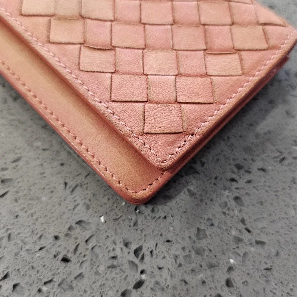 Bottega Veneta Intrecciato Weave Leather Compact Wallet - Picture 13 of 15